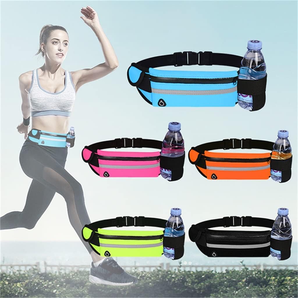 Running Belts for Women Waterproof Running Waist Bag Phone Holder Adjustable Sports Belt Bag with Headphone Port