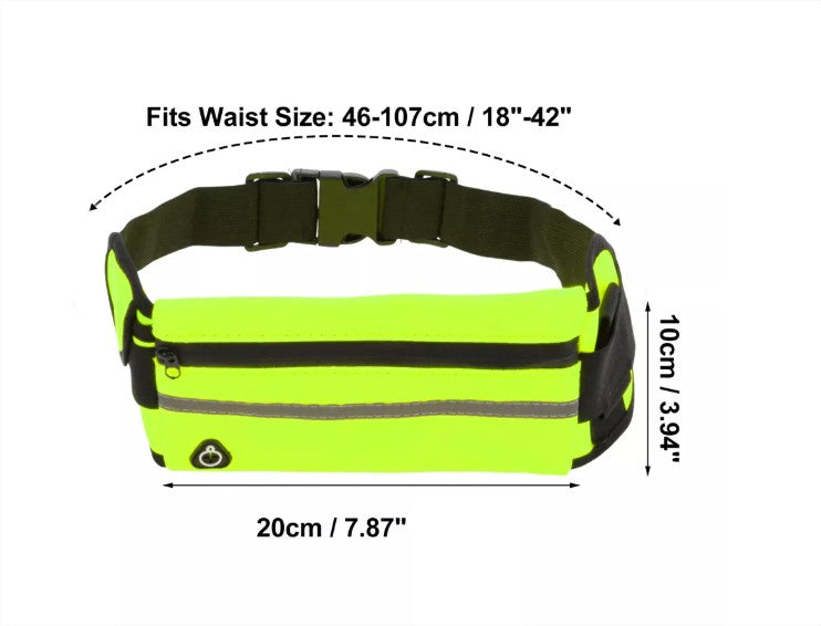 Running Belts for Women Waterproof Running Waist Bag Phone Holder Adjustable Sports Belt Bag with Headphone Port